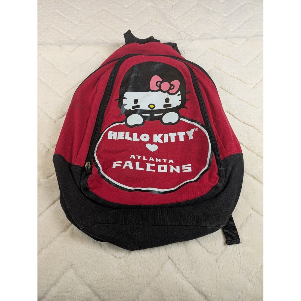 Hello Kitty Atlanta Falcons NFL Backpack Red Black Sanrio Forever Collectibles